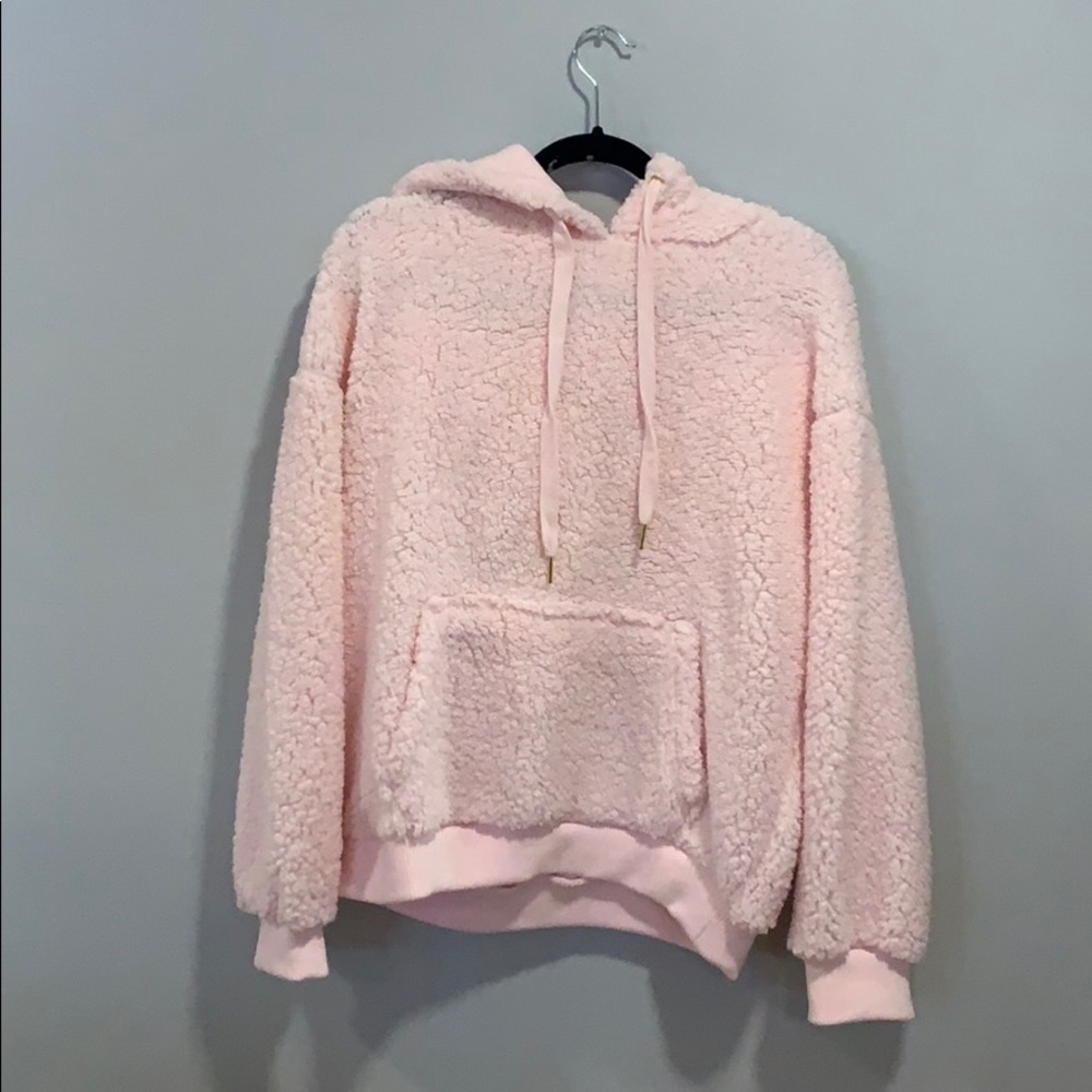 Soft Baby Pink Pullover Hoodie